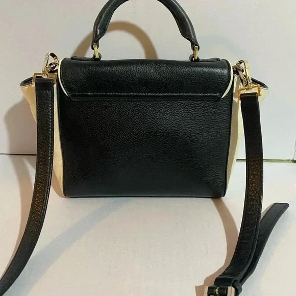 Kate spade black beige black satchel handbag